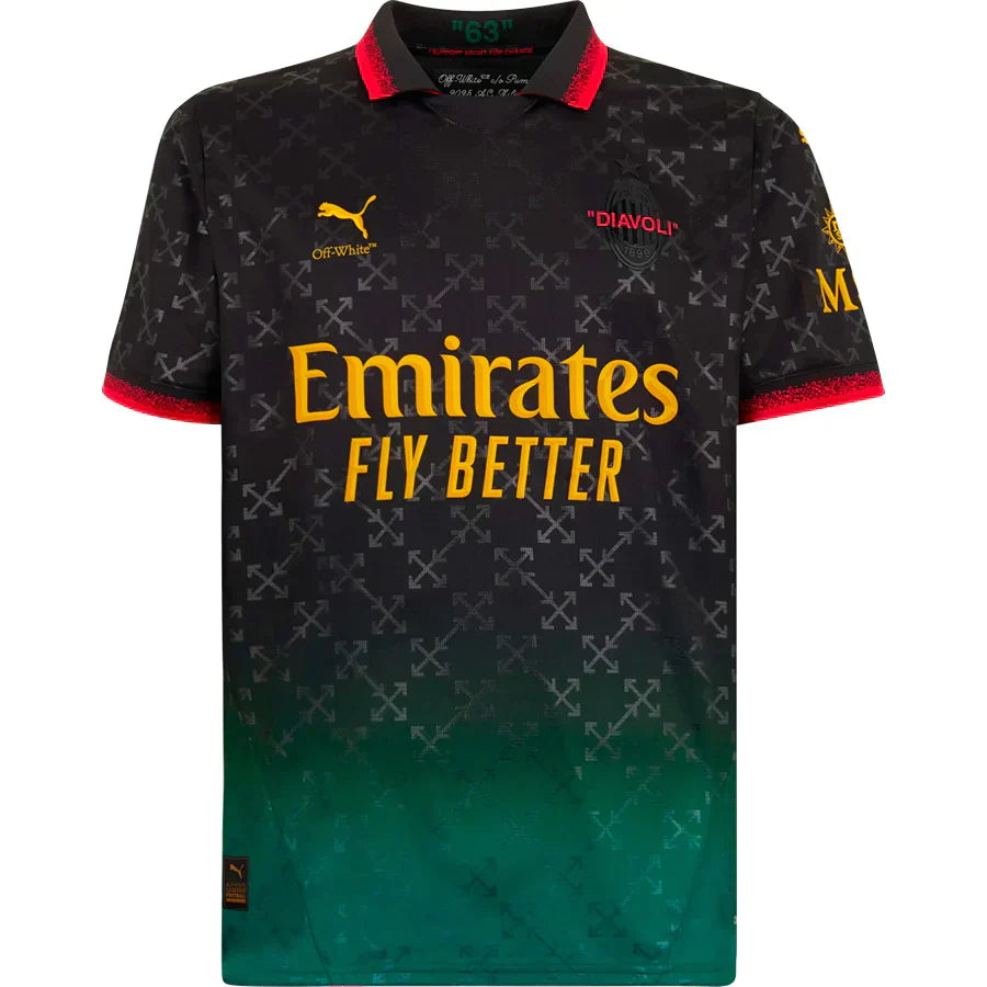 Camiseta AC Milan 25/26 Edición Conmemorativa - Negro - Versión Aficionado