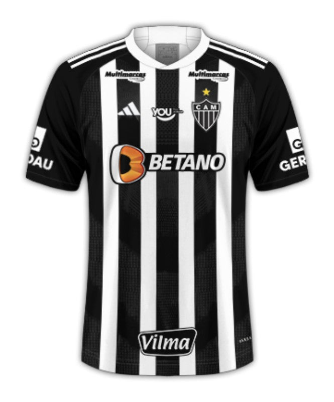 Atlético Mineiro 24/25 I de Local - Todos los Patrocinios - Versión Aficionado