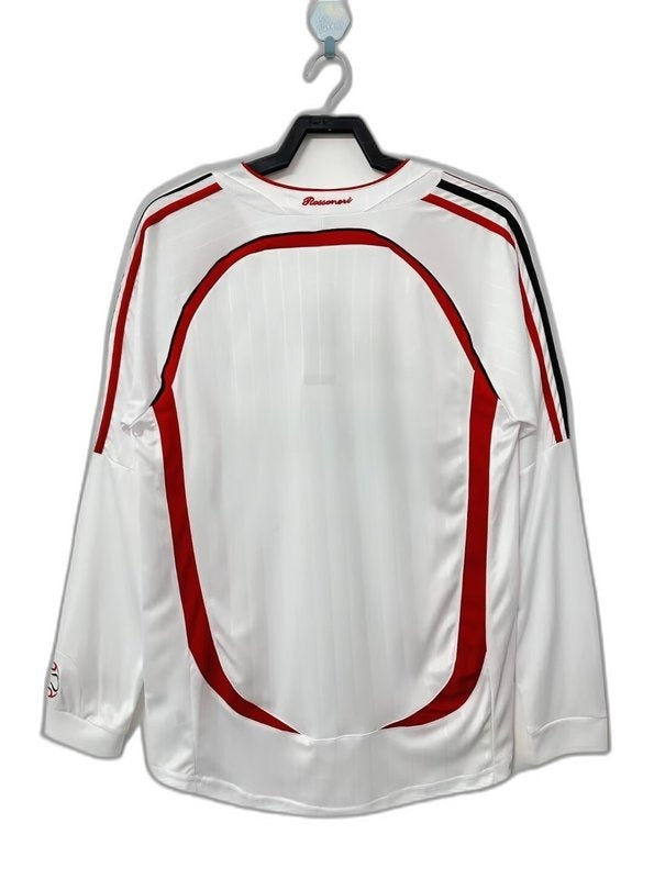 Camiseta AC Milan 06/07 II de Visitante - Manga Larga Versión Retro