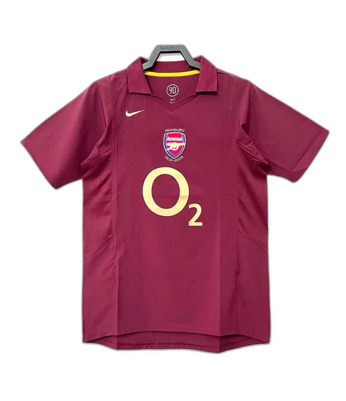 Camiseta Arsenal 05/06 I de Local - Versión Retro