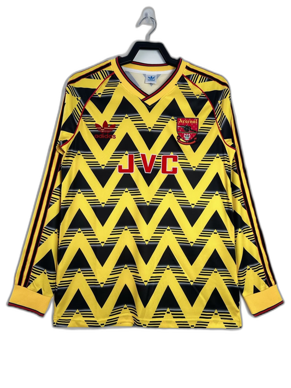 Camiseta Arsenal 91/93 II de Visitante - Manga Larga Versión Retro