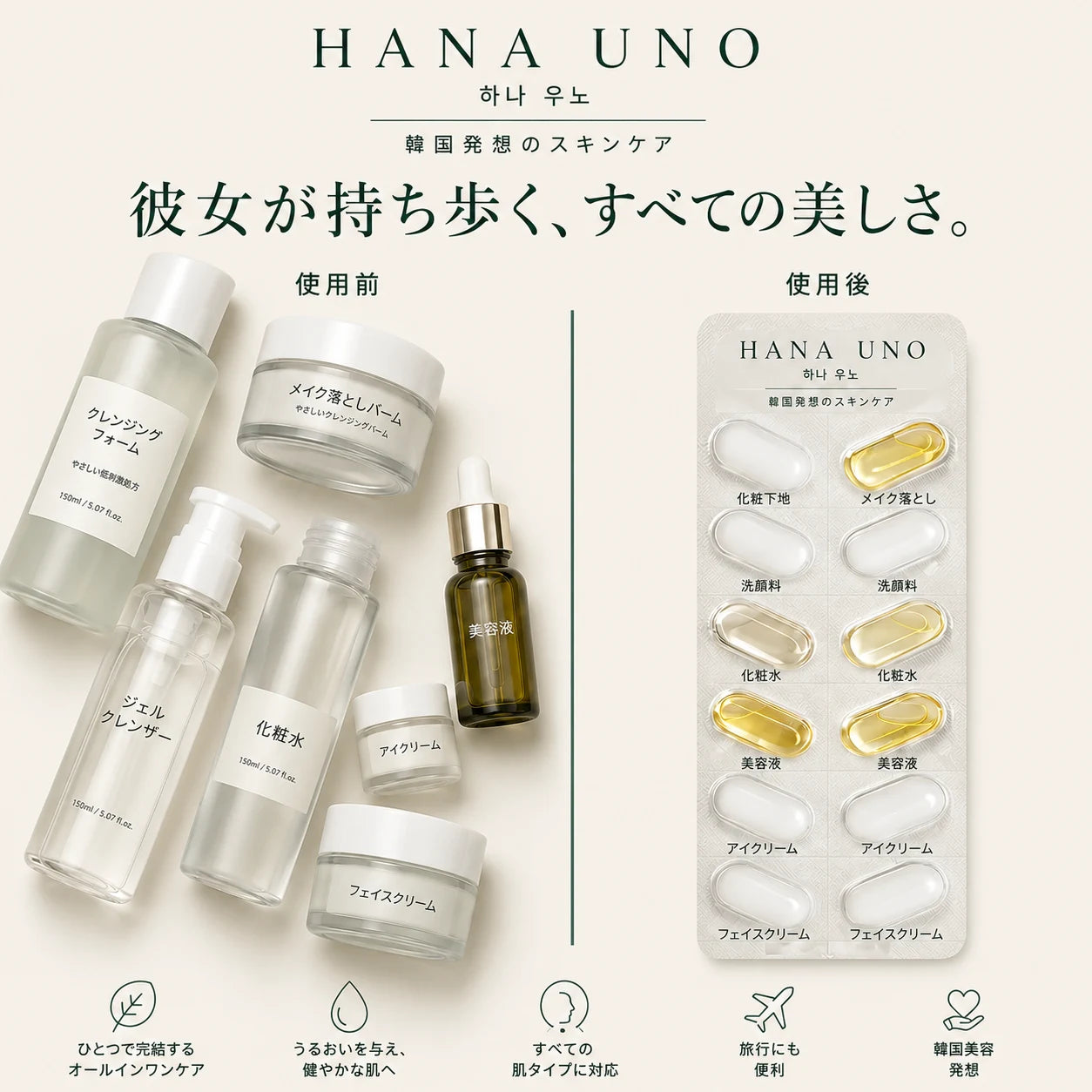 HANA UNO 7-in-1 カプセルエッセンスリチュアル